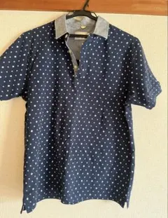 ikka ネイビー　ポロシャツ M 新品