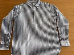 ユニクロ　エクストラファインコットンブロードプルオーバーストライプシャツ（長袖）