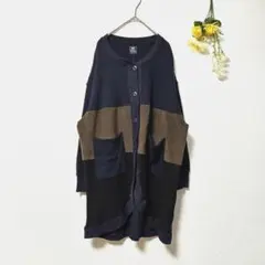 【KRIFF MAYER】ロングカーディガン ワッフル マルチカラー (M)