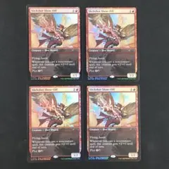 精鋭射手の団の目立ちたがり4枚セット 146)《精鋭射手団の目立ちたがり/Slickshot Show-Off》[OTJ] 赤R