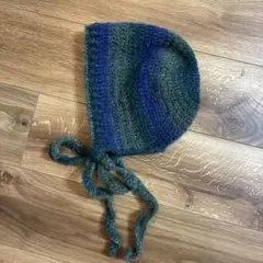 ハンドメイド ボンネット 帽子 バラクラバ ニット帽 ビーニー
