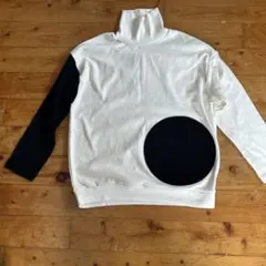 タートルネック ホワイト ブラック キッズ トップス