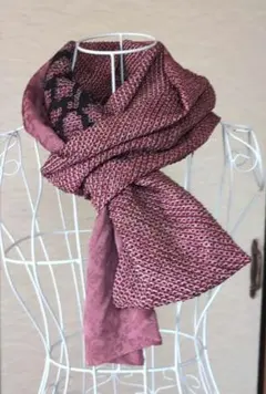 54 着物リメイク　ストール【絞り】