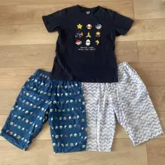 ユニクロ ステテコ 130cm Tシャツ セット マイクロ ディズニー