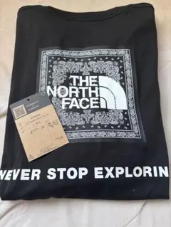 THE NORTH FACE ブラック Tシャツ バンダナ 黒XL