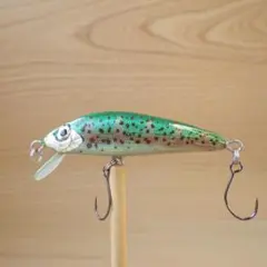 Jiji challenge #6 渓流ハンドメイド ミノー ニジマス　50㎜のサムネイル