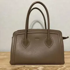 フルラ　FURLA ハンドバッグ　グレージュ　通勤バッグ　バック