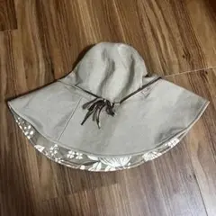 帽子 レディース ハット 日焼け防止 つば広 ぼうし　ベージュ