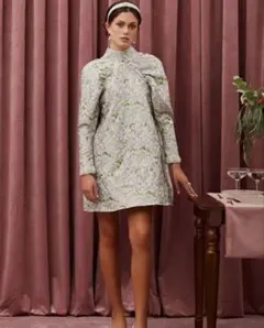 SISTER JANE Floral Jacquard mini dress