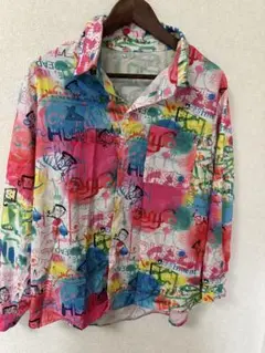 ダンス衣装　柄シャツ