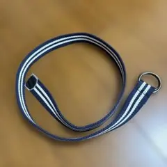 ネイビーとホワイトストライプベルト