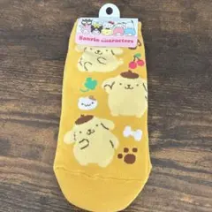 サンリオキャラクター イエロー ソックス ポムポムプリン