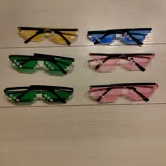 ピクセルデザイン サングラス キッズ用 6個セット