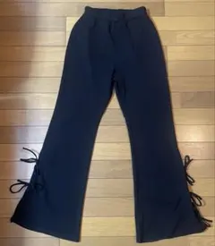 4672 グレイル　ワイドパンツ　リボン