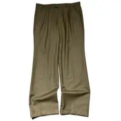 90s~ LANVIN Paris カシミヤ混 ワイド ドレープ スラックスのサムネイル
