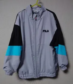 FILA フルジップジャケット ジャンパー グレー/ブラック