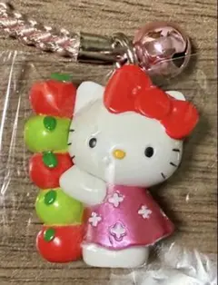 New】ハローキティ 色差し根付け（片足上げ） こけし物語 はろうき