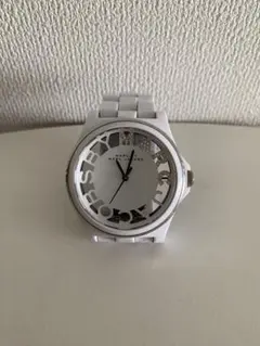 電池新品美品】マークジェイコブス腕時計40㎜ホワイトスケルトン(*^_