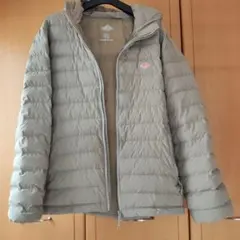 DANTON ストレッチナイロン ダウン フーデッドセミロングコート