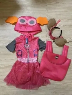 パウパトロール　スカイコスチューム　手作りカチューシャ付き