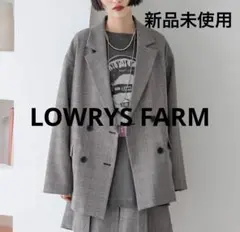 新品未使用！ローリーズファーム　チェックダブルジャケットLOWRY SFARM