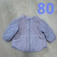 GU フリース　キルティング　ボアジャケット　 モコモコ　80㎝のサムネイル