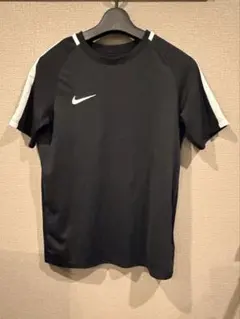 美品ナイキNIKEドライフィットDRI-FIT黒TシャツL速乾150-160