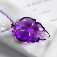 ⭐︎【天然】アメジスト ネックレス 29.3x20.6x9mm