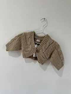 petit main ケーブル編みカーディガン 70