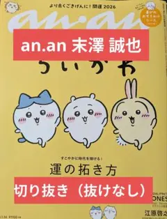 末澤誠也 an.an 2026年特別号 切り抜き（抜けなし）