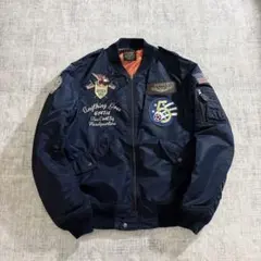 AVIREX L-2A フライトジャケット XL ネイビー 美品 AVIREX L-2A フライトジャケット 2XL ネイビー ワッペン - メルカリ