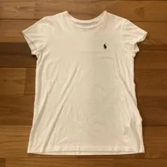 polo Tシャツ　白　ネイビー　160