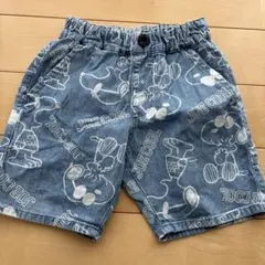 100 ブリーズ　スヌーピー　デニム　ハーフパンツ