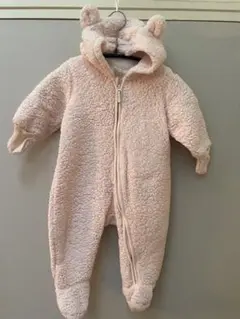 ピンク ボア アウター フード付き