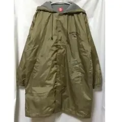 LL　カーキ　コート　ロング　ベンチコート　ナイロン　メンズ　ウインドブレーカー