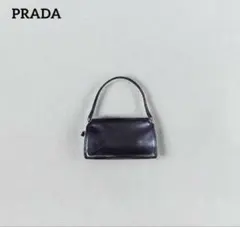 90s prada archive leather shoulder bag