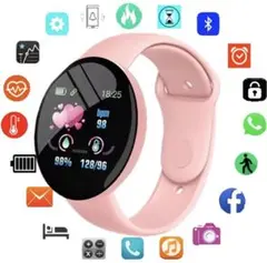 マカロンカラーのスマートウォッチ,スポーツウォッチ,防水ブレスレット