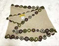 Jocomomola お花のモチーフニットストール