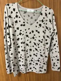 豹柄　トップス　AZUL 薄手ニット　Mサイズ レディース