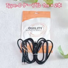 USB Type-Cケーブル1m2本セット PD 60W 急速充電高耐久