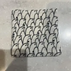 鳥柄 コースター ハンドメイド　皆川明