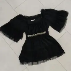 アクシーズファム　姫袖ブラウス　レースブラック　姫カジ　Y2K　美品✨️のサムネイル
