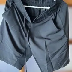 ブラックボトムス ウエストドローコード付き