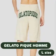 ジェラートピケオム ジャガード ハーフパンツ 半ズボン メンズ Lサイズ