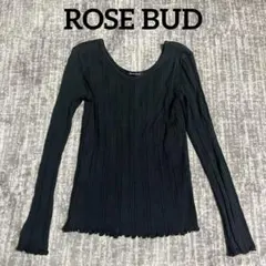 ROSE BUD リブカットソー