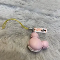 【未使用】ミッキーシェフ　スウィーツ　マカロン　ストラップ　チャーム　根付け