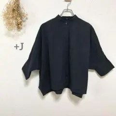 +J✳︎メンズシャツ　ブラウス　ゆるだぼ　無印好き　お洒落　夏　無地　シンプル