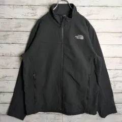 THENORTHFACE ノースフェイス ソフトシェル 刺繍ロゴ ジャケット L