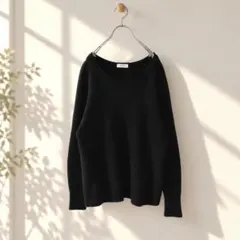 ★美品◆シップス◆ コンパクト ウール ボートネック ニット プルオーバー