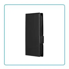 新品 iPhone 15 Pro 薄型・軽量PUレザー手帳ケース ブラック 保護